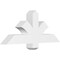 Ekena Millwork Redmond Architectural Grade PVC Gable Bracket, 36"W x 15"H x 4"D x 4"F, 10/12 Pitch GBP036X15X0404RED00 - alternate 1